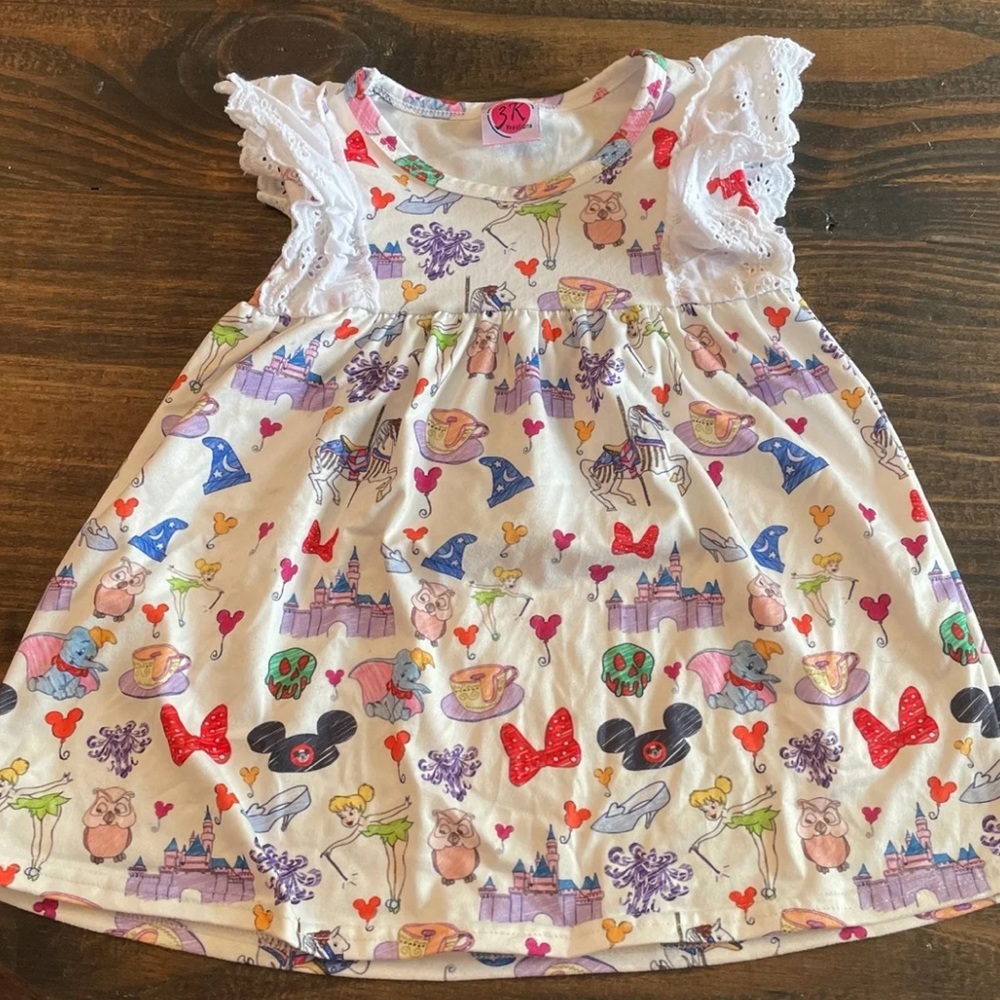 Disney Doodle Print Dress